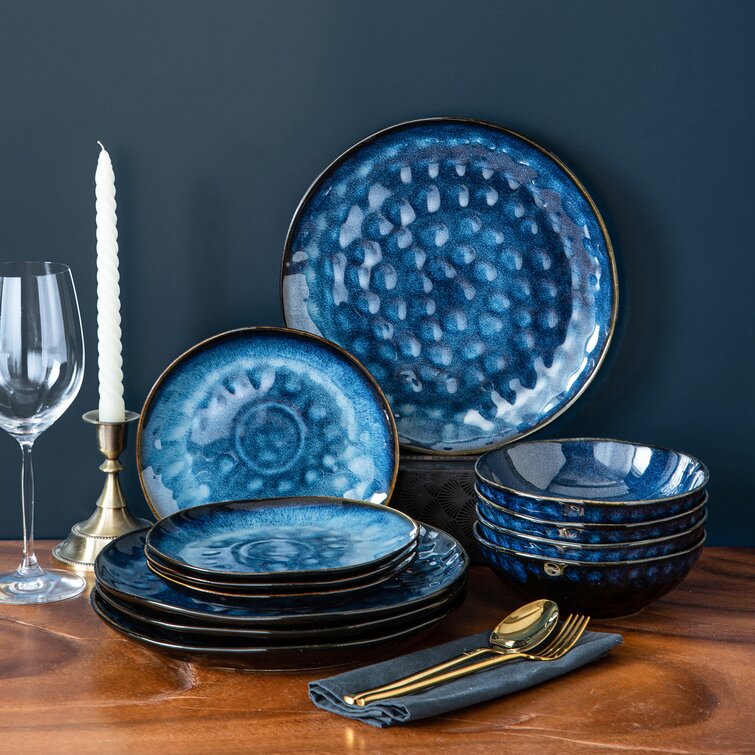 Blue dinner plate clearance sets